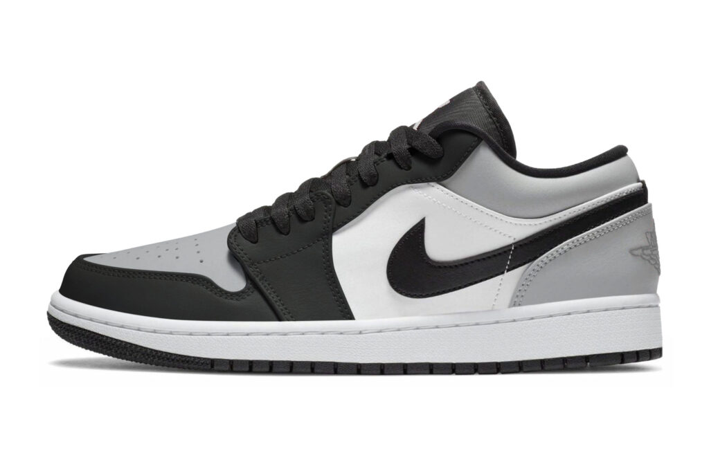 Jordan Air Jordan 1 Abrasion Resistant Low top Skateboard Shoes Unisex Black Gray