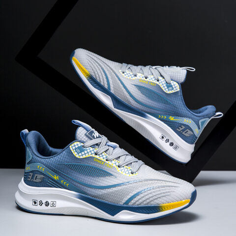 Binary Low top Running Shoes Unisex Gray Blue