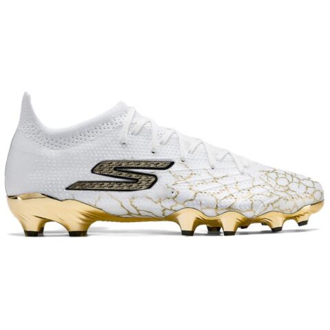 Skechers GO SOCCER MENS Cushioning, Wear Resistant Soccer Shoes Men’s White Gold