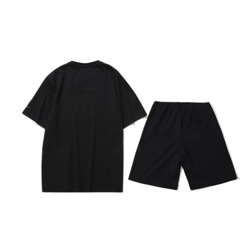 Li Ning Casual Sportswear Men’s Black Short Sleeved Shirt+Black Shorts