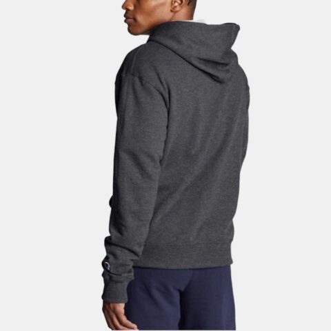 Champion Double Label Embroidery Zipper Hoodie Loose Fit Thickened Elastic Cuff Fleece Lined Sweatpants
