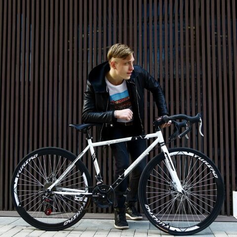 ICOLOUR High Carbon Steel Disc Brake Road Bikes Outdoor