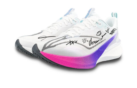 Li Ning Red Hare 8PRO Cushioning Breathable Rebound Low top Marathon Running Shoes Unisex White Black Purple