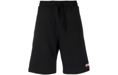 DIESEL P-Crown-Div Logo-embroidered Track Shorts