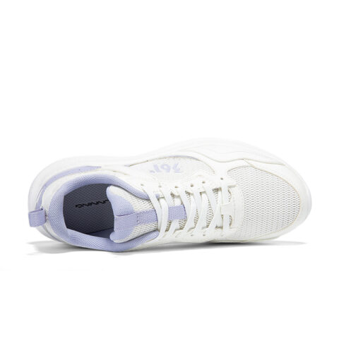 361° Cushioning Breathable Lightweight Low top Casual Running Shoes Women’s Feather White Chalk Purple