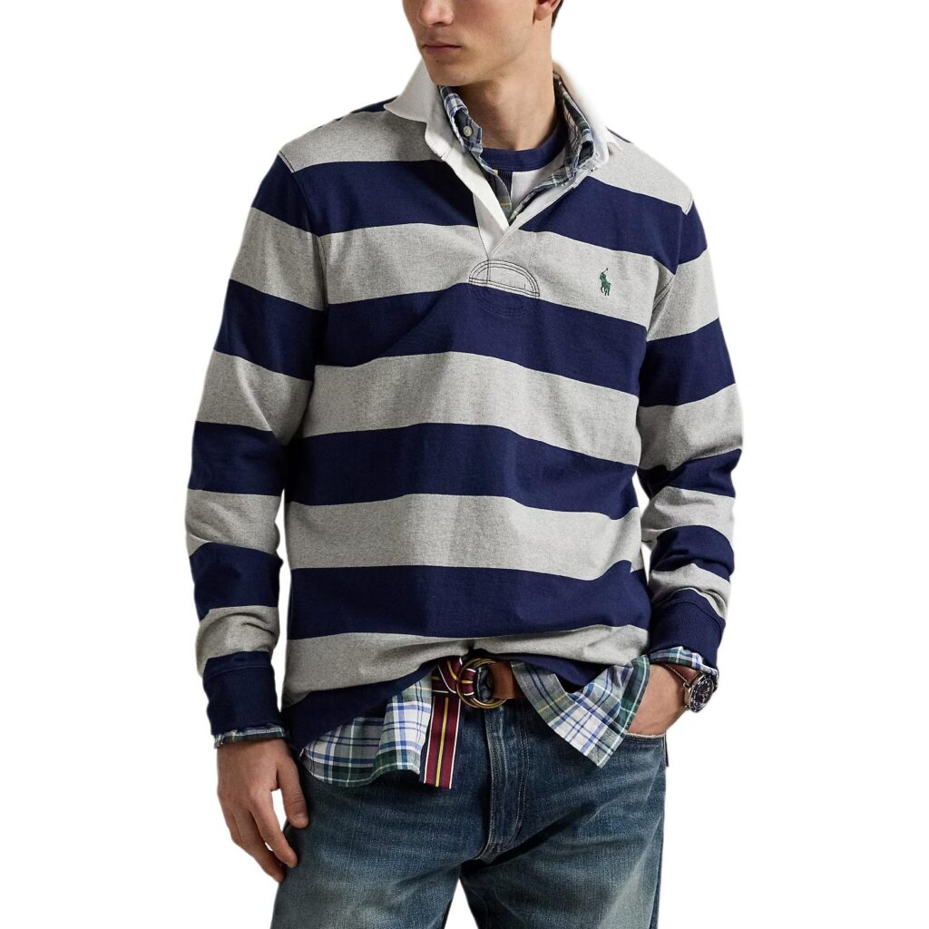 Polo Ralph Lauren The Iconic Rugby striped long-sleeves polo shirt