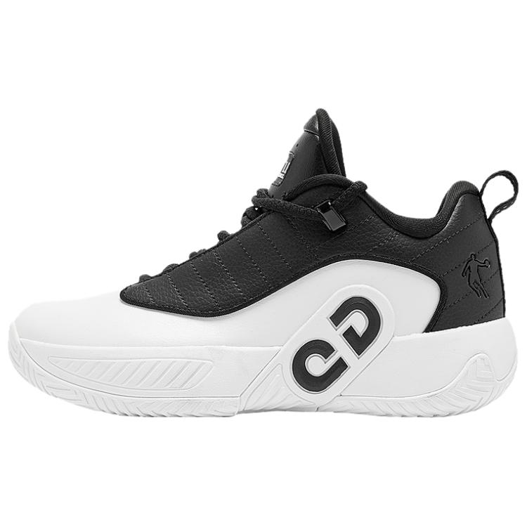 QIAODAN Slip Resistant Abrasion Resistant Low top Basketball Shoes Women’s White Black