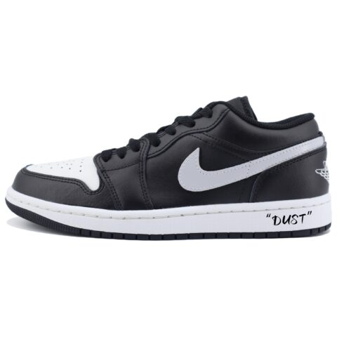 Jordan Air Jordan 1 ‘Orca’ Slip Resistant Abrasion Resistant Low top Vintage Basketball Shoes Unisex Black