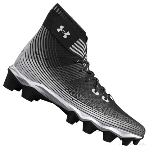 Under Armour HG Hard Ground Cushioning, Wear Resistant Soccer Shoes Men’s Black