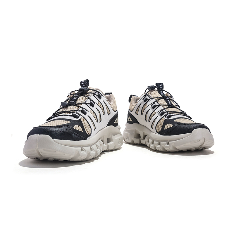 Jifffly Grip, Abrasion Resistant, Waterproof, Slip Resistant Low top Mountaineering Shoes Unisex Black Beige