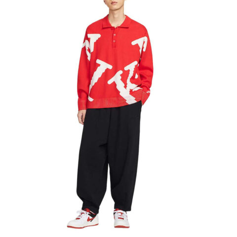 Nike Rugby Jerseys Men’s Red Lapel Moderate