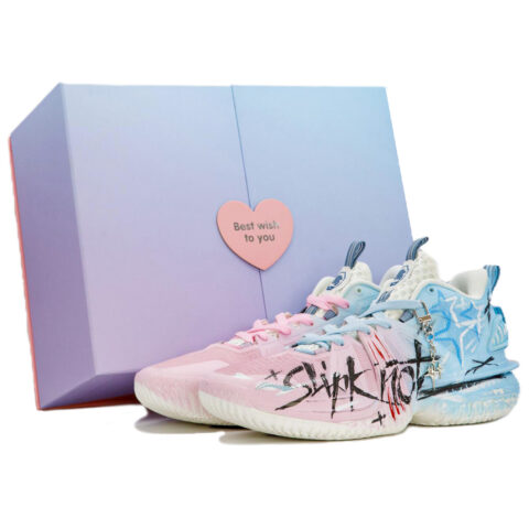 Li Ning Storm 2024 Basketball Shoes Men’s Low Top Pink/Blue