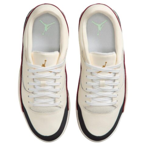 Jordan FLIGHT COURT Slip Resistant Abrasion Resistant Low top Vintage Basketball Shoes Men’s Beige Black