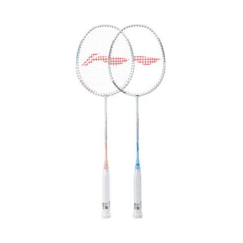 Li Ning Thunder 08 Badminton Rackets Offensive Type Heavy Head, Stiff Shaft Entry level Blue/Pink