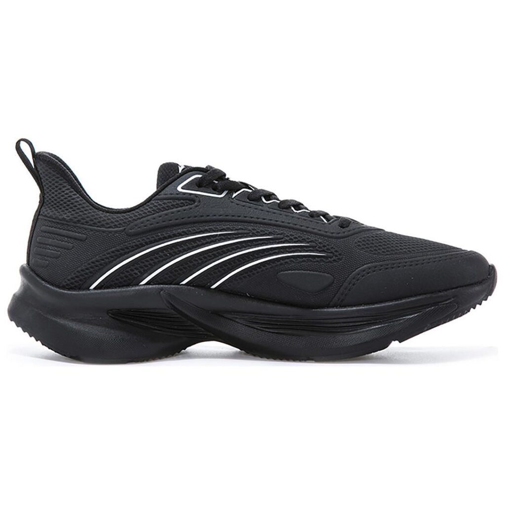 Erke Comfortable And Breathable Cushioning, Wear Resistant Low top Running Shoes Men’s Black