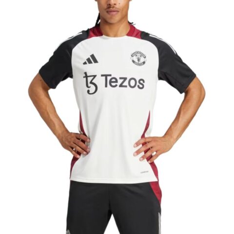 Adidas Tiro 24Manchester United Training Soccer Jersey Men’s Ecru/Black