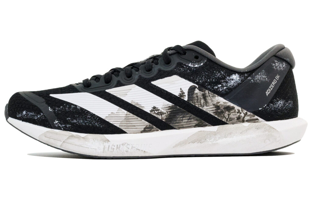 Adidas Adizero Fabric Breathable And Lightweight Low top Running Shoes Unisex Black White