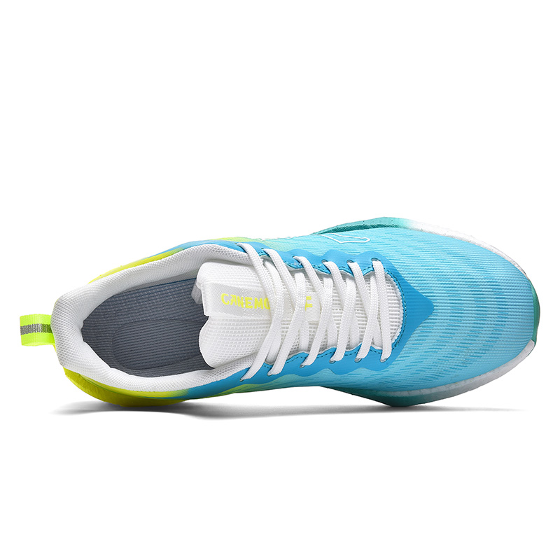 LINGHANGLUOTUO Running Shoes Unisex Low Top Spring Green/Electric Glow/Flint Stones