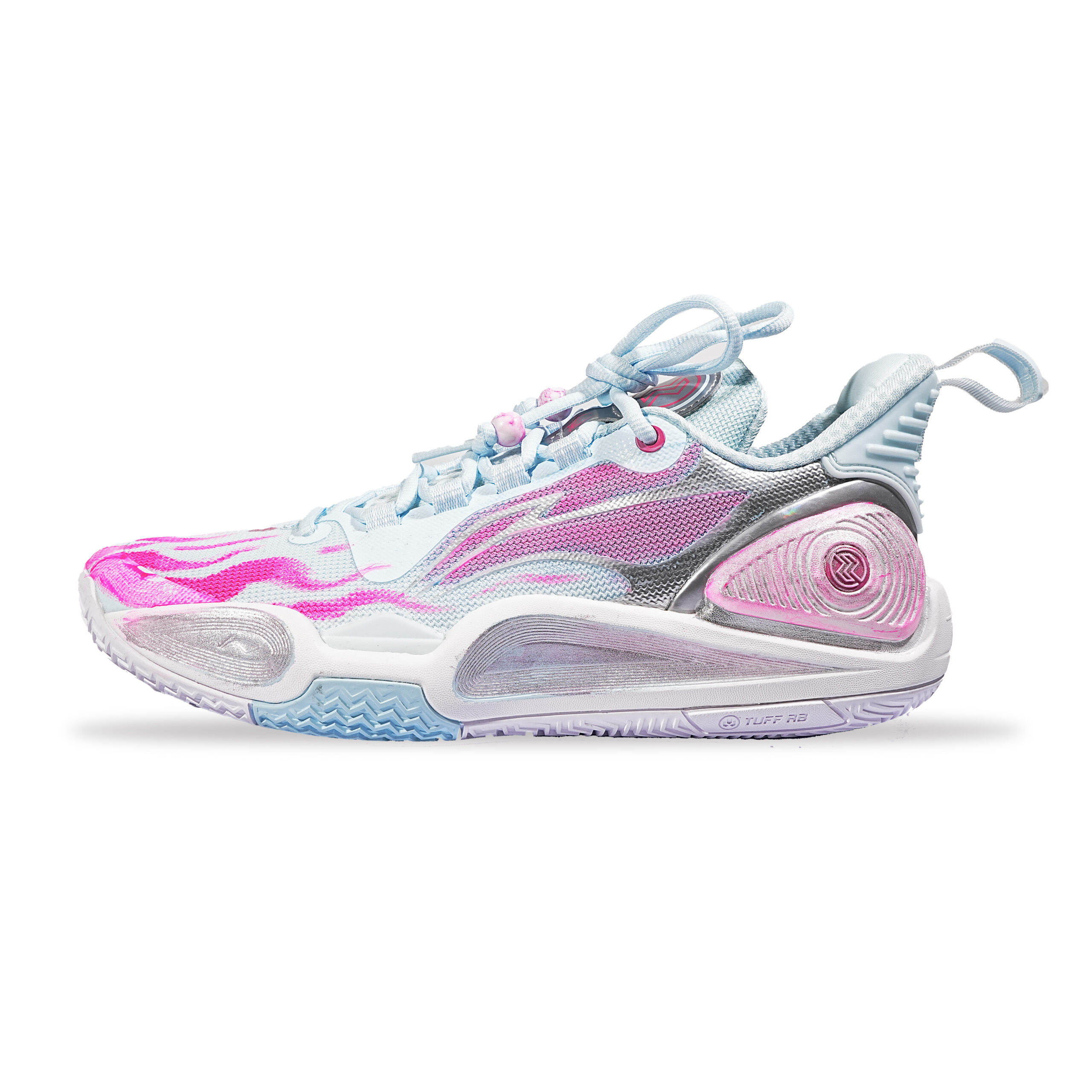 Li Ning Speed 9 Abrasion Resistant Rebound Abrasion Resistant Rebound Low top Basketball Shoes Men’s Pink White
