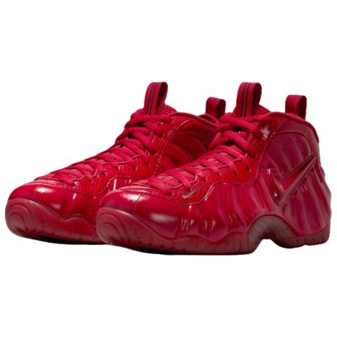 Nike Foamposite Pro Mid top Vintage Basketball Shoes Unisex Red Black