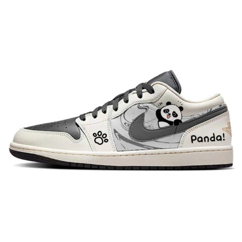 Jordan Air Jordan 1 Fashion Low top Vintage Basketball Shoes Men’s Beige