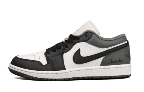 Jordan Air Jordan 1 Cushioning Slip Resistant Abrasion Resistant Low top Vintage Basketball Shoes Unisex Black