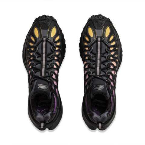 Li Ning Ranger CRC Cushioning Abrasion Resistant Coverage Low top Casual Running Shoes Unisex Black