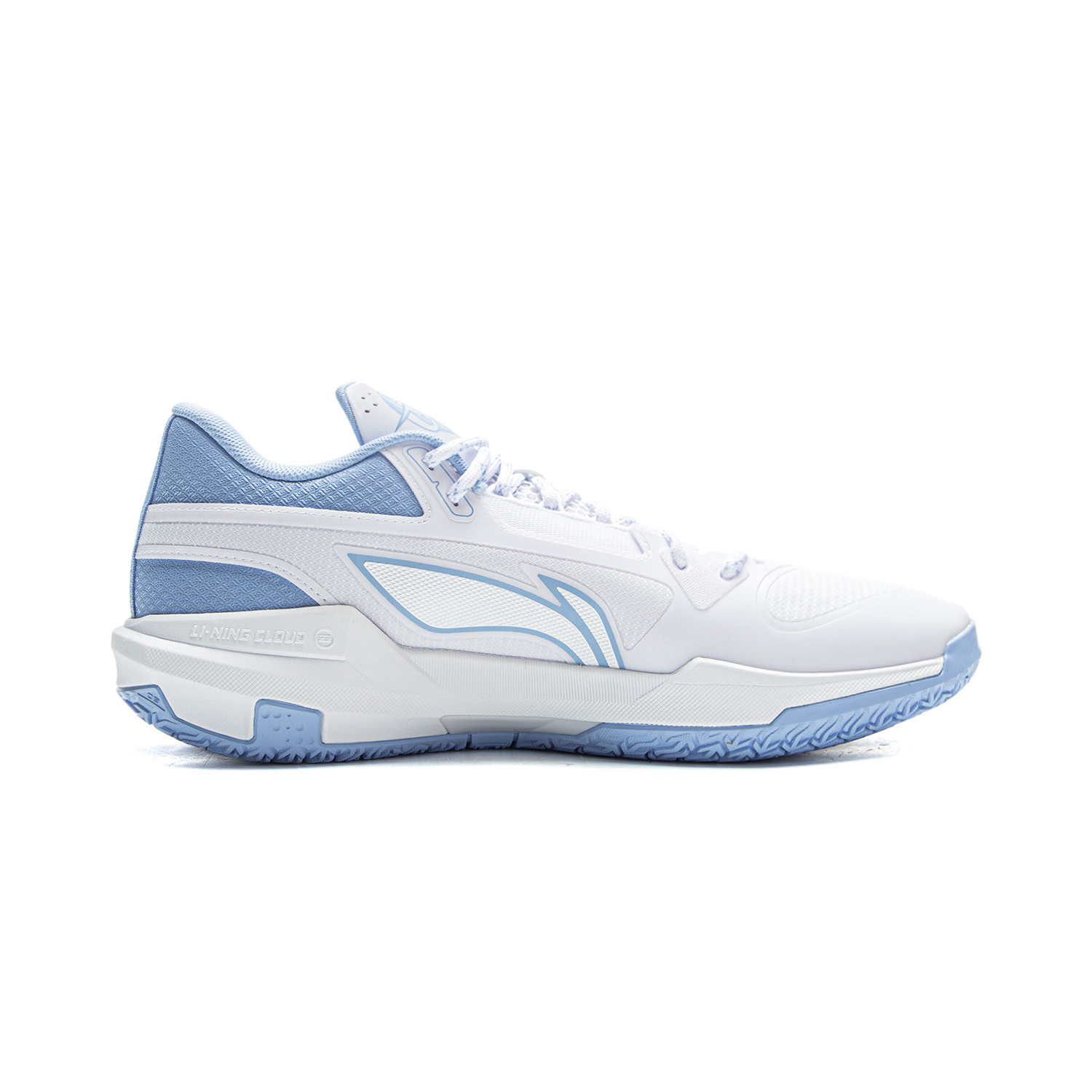 Li Ning Light Speed 3mid Low top Basketball Shoes Men’s Standard White Snow Blue