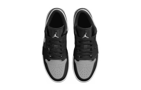 Jordan Air Jordan 1 Low top Skateboard Shoes Unisex Black Gray