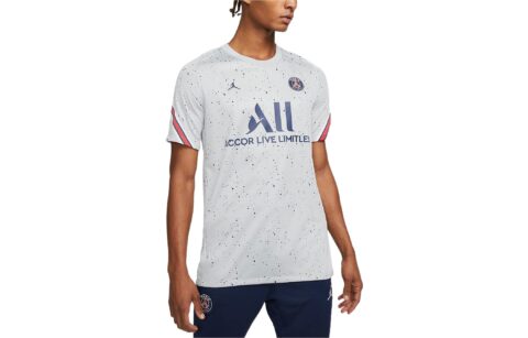 Jordan Paris Saint Germain Soccer Jerseys Men’s Gray Moderate Straight Fit