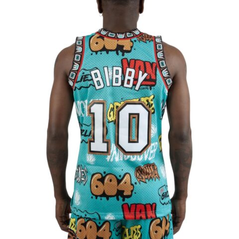 Mitchell Ness «NBA Grizzlies 1998 Mike Bibby» Slap Sticker Swingman jersey vest top