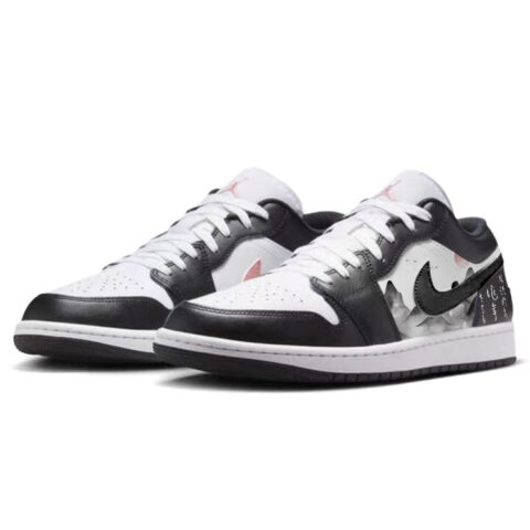 Jordan Air Jordan 1 Low top Vintage Basketball Shoes Unisex Black