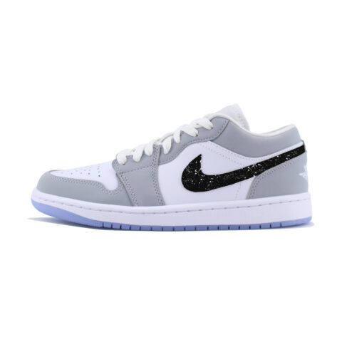 Jordan Air Jordan 1 Cool Black Slip Resistant Abrasion Resistant Slip Resistant Abrasion Resistant Low top