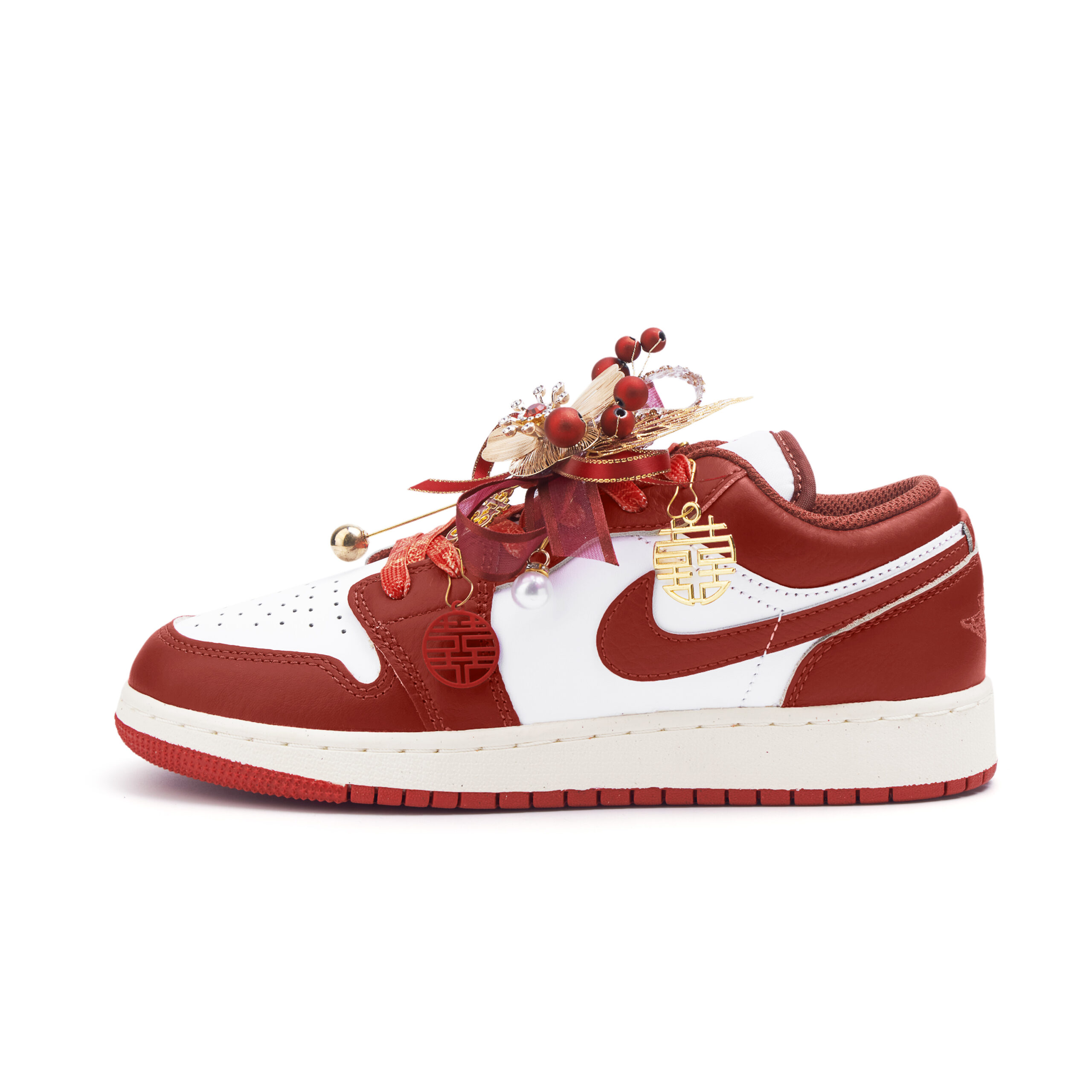 Jordan Air Jordan 1 Low top Vintage Basketball Shoes Women’s Red