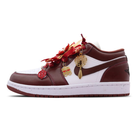 Jordan Air Jordan 1 Starry Sky Love 2.0 Leather Lightweight Low top Vintage Basketball Shoes Unisex