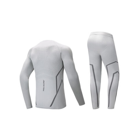 Anta Variety Training Collection Casual Sportswear Men’s Ice Blue Gray/Basic Black