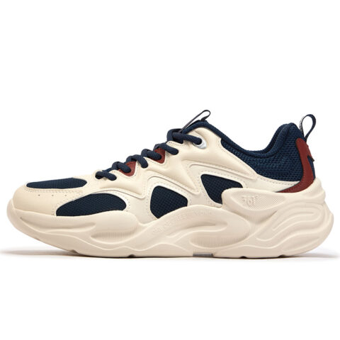 361° Abrasion Resistant Breathable Low top Casual Running Shoes Men’s White Blue Red
