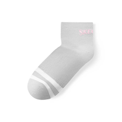 Skechers Sports League Collection Ankle Socks Women’s 2 Pack White/Glacier Gray