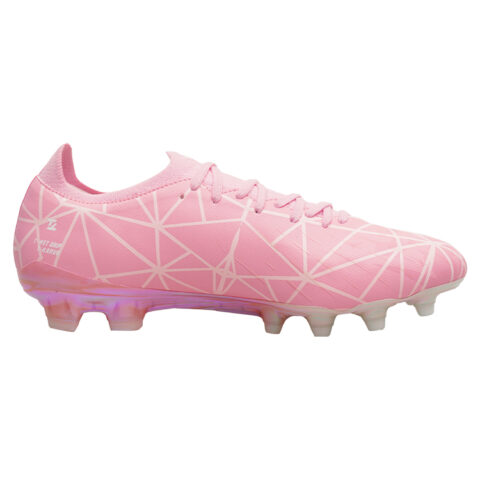 TLSS. FG Firm Ground Natural Grass Cushioning Anti Twist Cushioning Anti Twist Soccer Shoes Men’s Pink