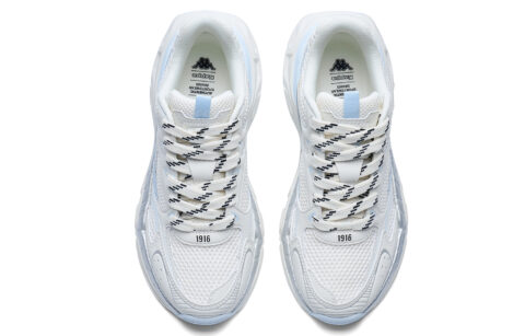 Kappa Hydrogen Track Breathable Lightweight Height Increasing Low top Running Shoes Women’s Winter White, Bio Blue