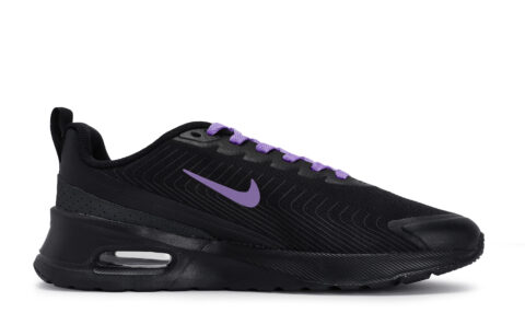Nike Air Max 1 Slip Resistant Abrasion Resistant Low top Running Shoes Unisex Black Purple