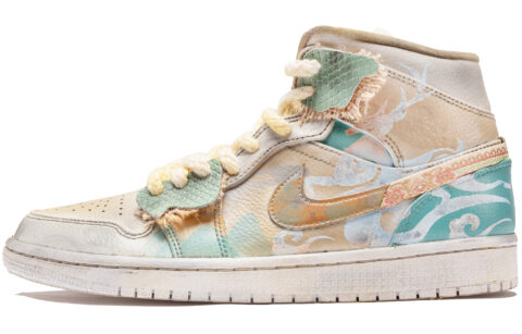 Jordan Air Jordan 1 Abrasion Resistant Mid top Basketball Shoes Men’s Brown