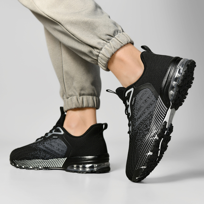 HEIWEILU Slip Resistant And Breathable Slip Resistant And Breathable Low top Air Cushion Casual Running Shoes Men’s