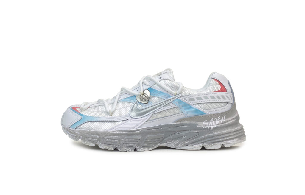 Nike Initiator Slip Resistant Abrasion Resistant Low top Casual City Commuting Running Shoes Unisex White Blue