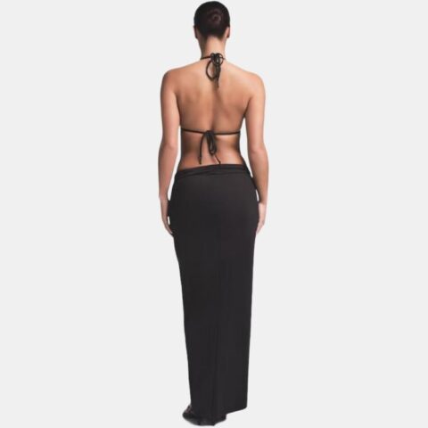 Skims SIGNATURE SWIM SARONG SKIRT Swim Dresses & Skirts Women’s ONYX/Onyx