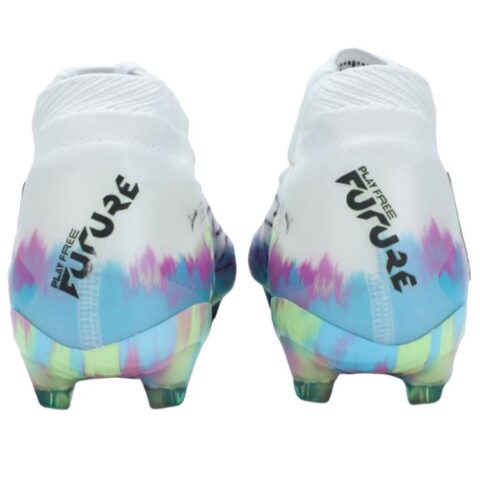 PUMA FUTURE 8 FG Firm Ground Fabric Slip Resistant Abrasion Resistant Soccer Shoes Unisex White