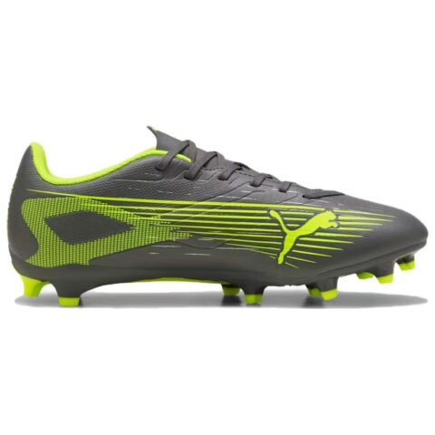PUMA Ultra 5 Play Artificial Turf Abrasion Resistant Soccer Shoes Unisex Gray Green