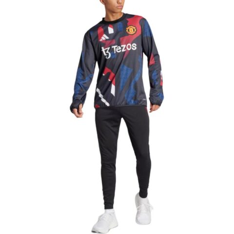 Adidas MUFC Soccer Jersey Men’s Black/Red/Jade White/Dark Indigo
