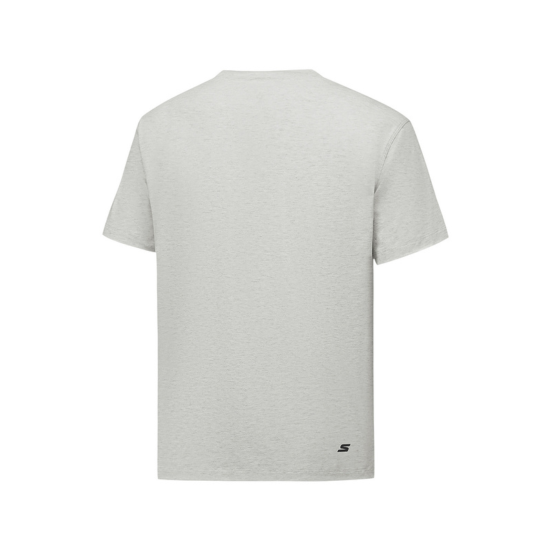 Skechers Comfortable Sports Collection T Shirt Women’s Light Heather Gray 0248