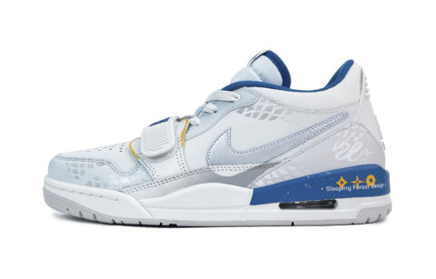 Jordan Legacy 312 Cushioning Slip Resistant Abrasion Resistant Low top Vintage Basketball Shoes Men’s Blue White